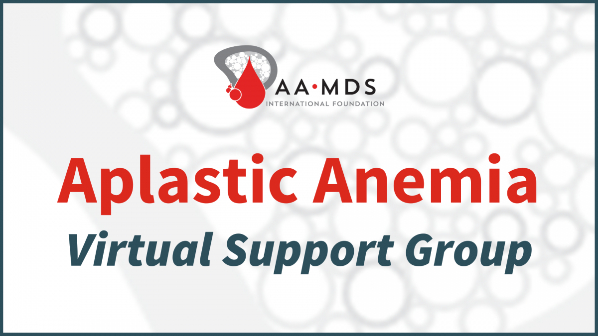 Introductory image: Aplastic Anemia Virtual Support Group - 2022 September