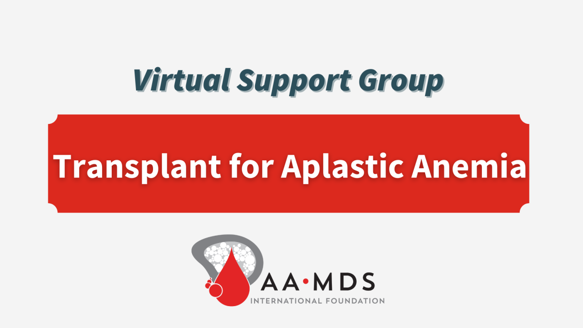 Introductory image: Transplant for Aplastic Anemia Virtual Support Group - 2024 February