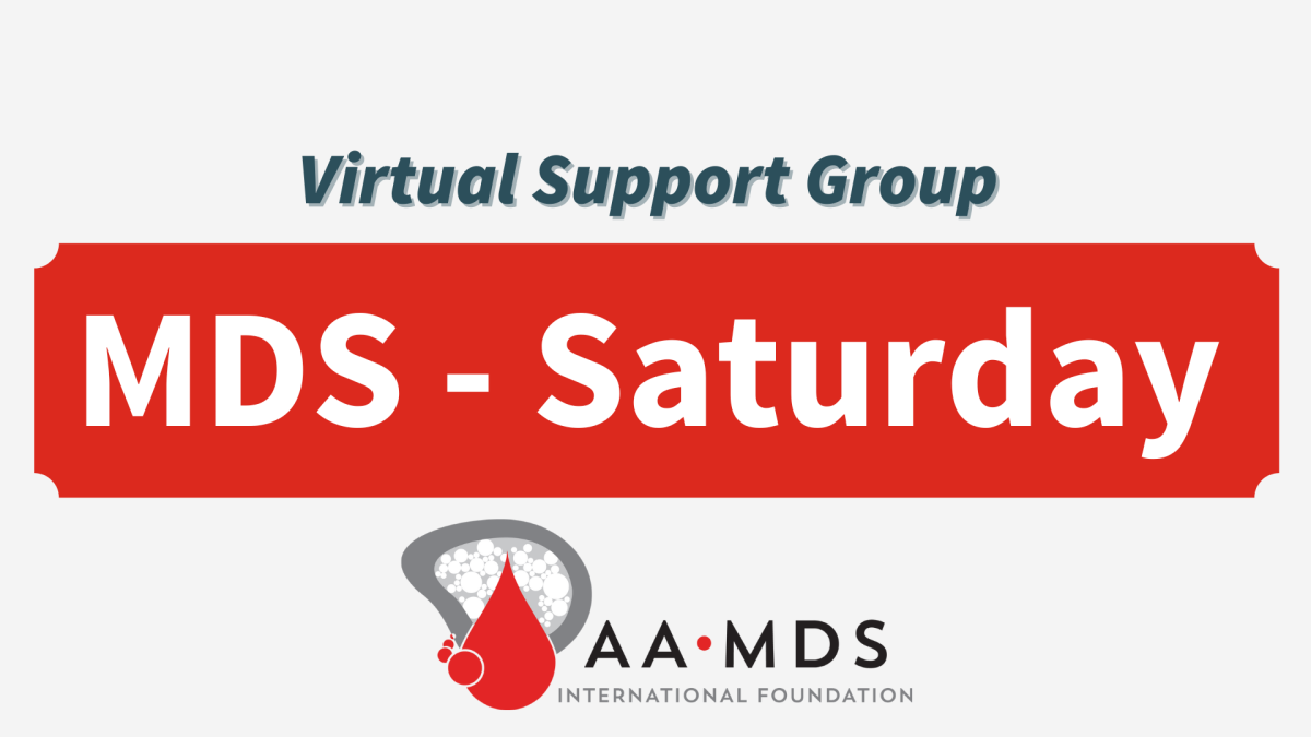 Introductory image: MDS Virtual Support Group - Saturdays - 2024 December