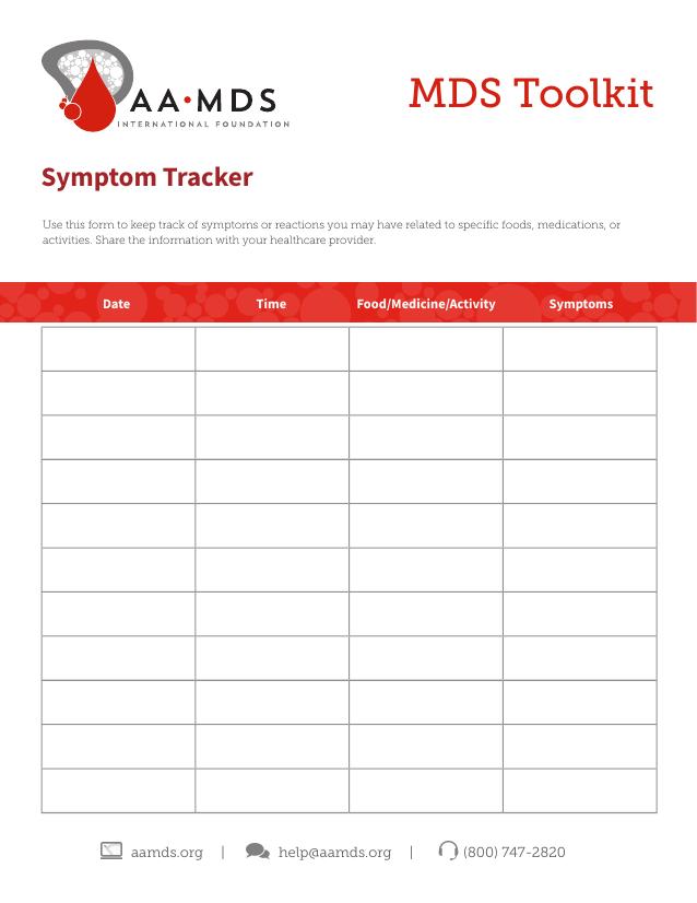 MDS Toolkit - Symptom Tracker (Thumbnail)