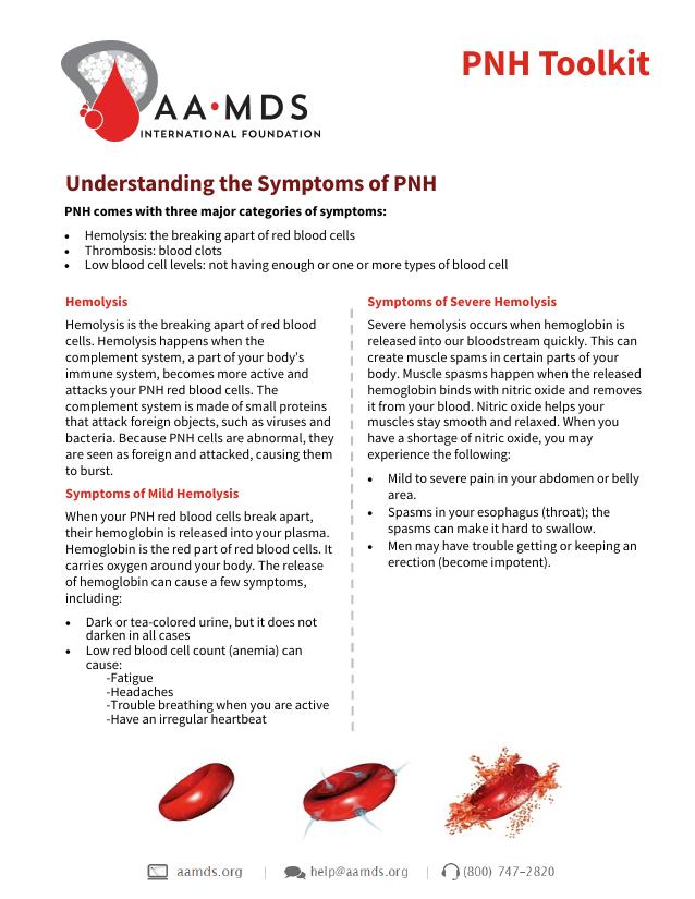 Aplastic Anemia Toolkit - Understanding the Symptoms of PNH (Thumbnail)