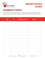 Thumbnail - Aplastic Anemia Toolkit - Symptom Tracker