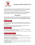 Thumbnail - Emergency Health Card Instructions