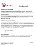 Fact Sheet - Iron Overload