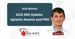2026 Webinar: 2025 ASH conference update for Aplastic Anemia and P-N-H