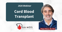 Graphic for webinar: Cord Blood Transplant