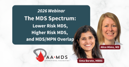 2026 Webinar: The MDS Spectrum - Lower Risk M-D-S, Higher Risk M-D-S and M-D-S/M-P-N Overlap
