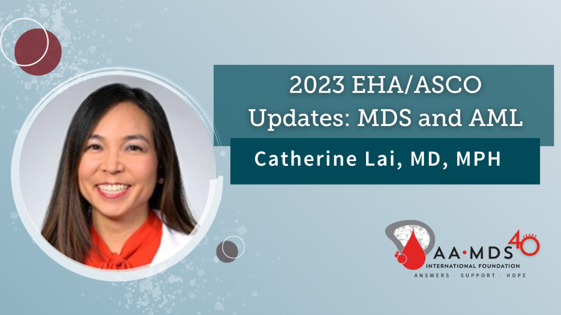 M-D-S and A-M-L updates from ASCO and EHA 2023