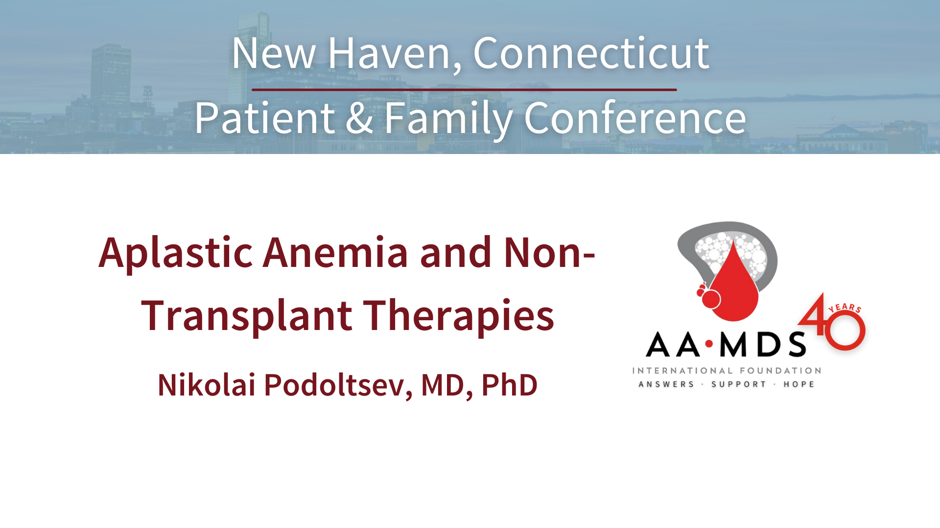 Aplastic Anemia Non-Transplant Therapies