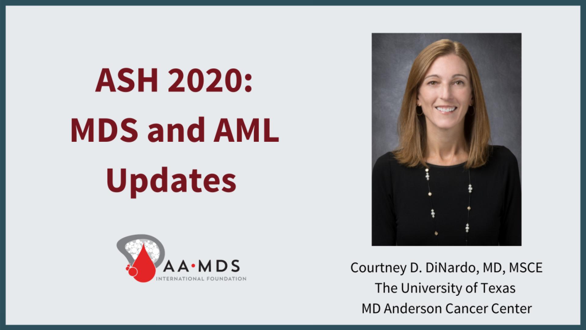 ASH 2020 - m-d-s and a-m-l updates