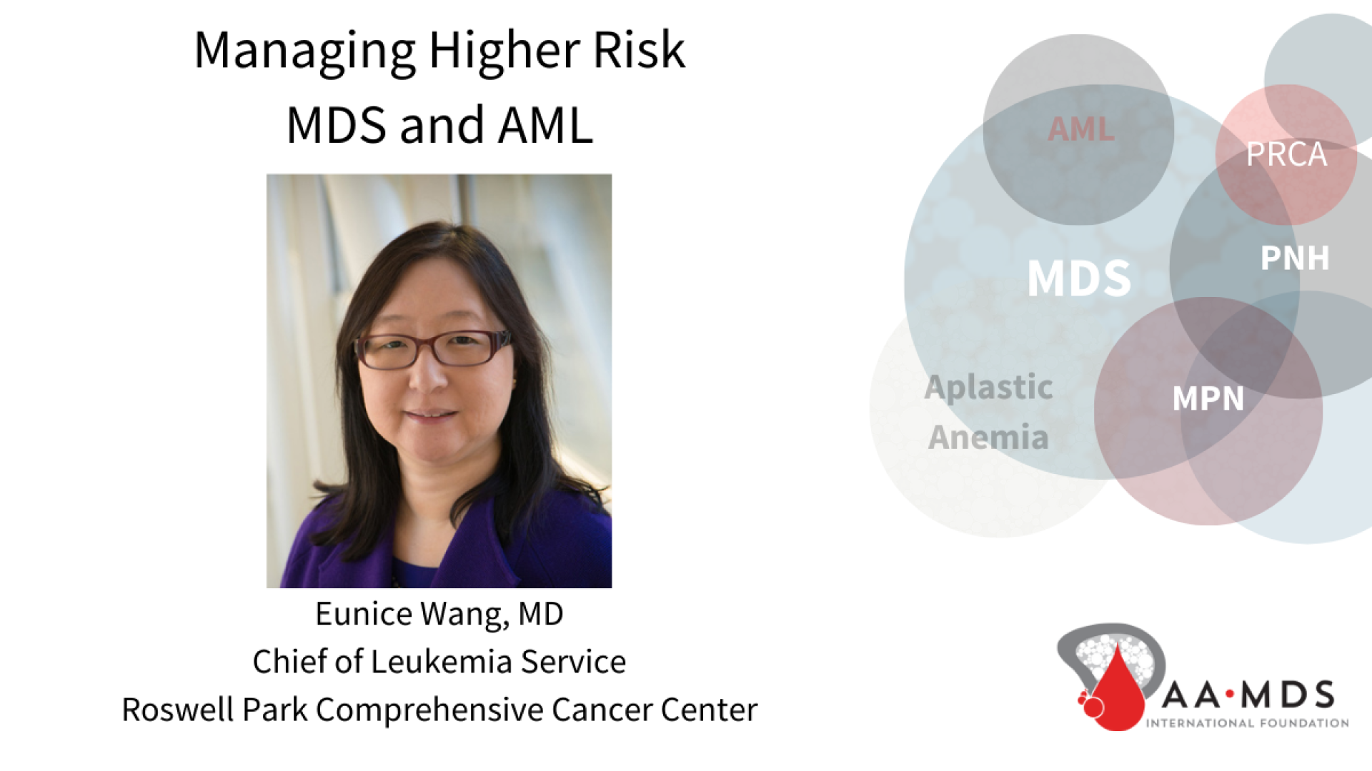managing higher risk m-d-s and a-m-l from summer patient conference 2021
