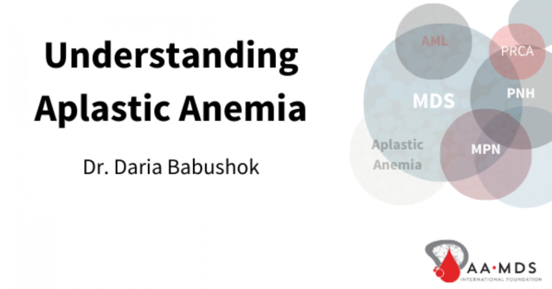 Understanding aplastic anemia