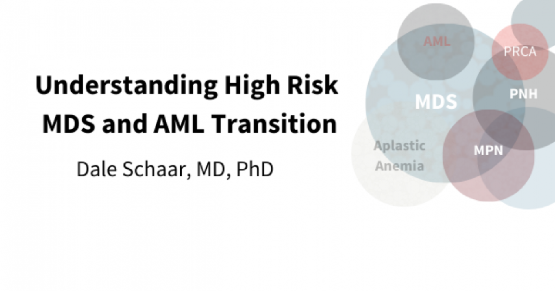 Understanding High Risk M-D-S and A-M-L transition