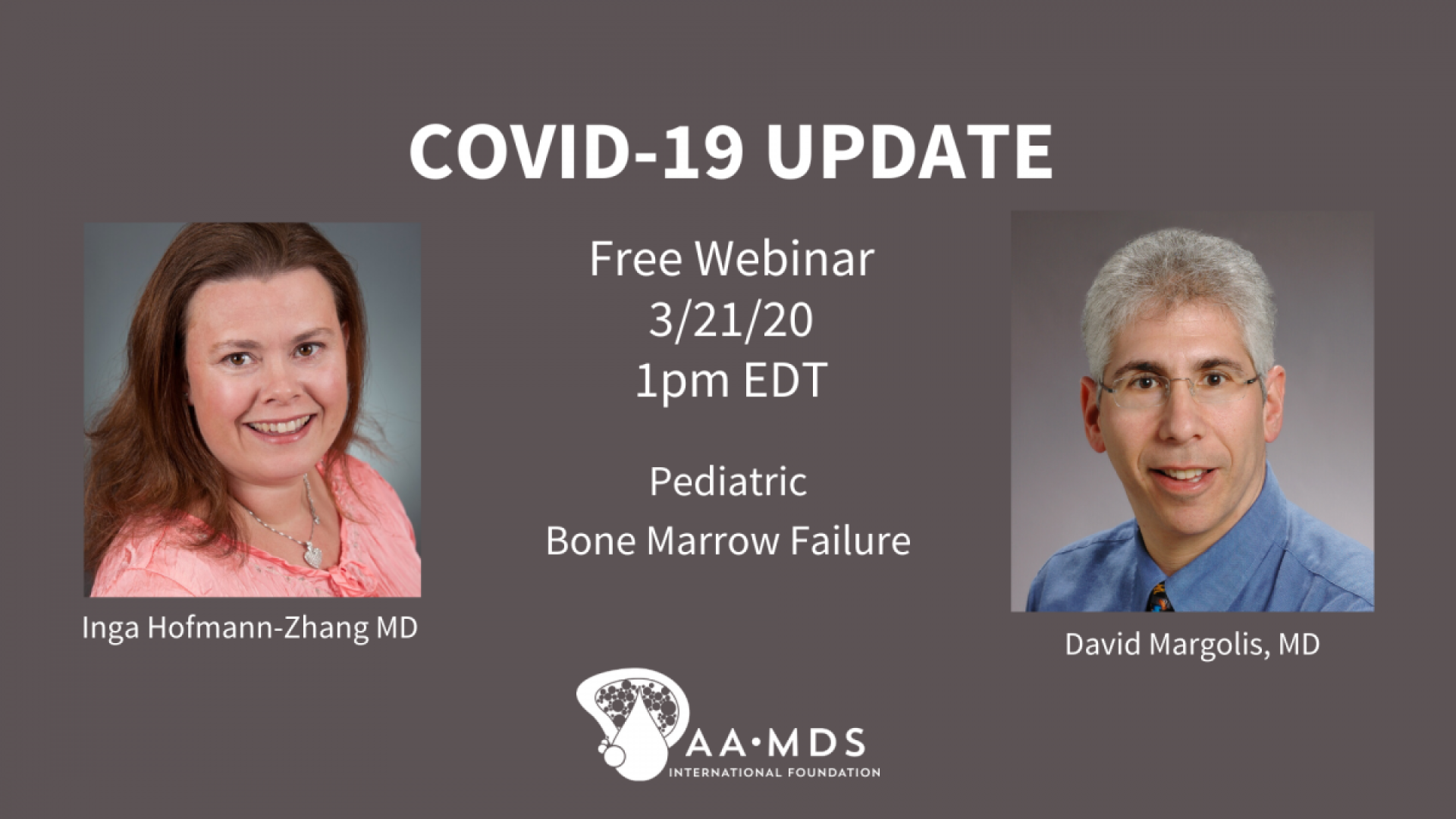 COVID-19 Update:  Pediatric Bone Marrow Failure